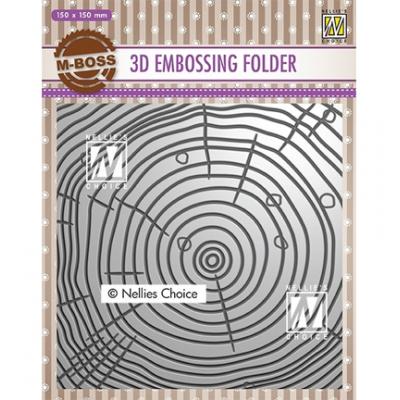 Nellies Choice 3D Embossingfolder - Grow Rings